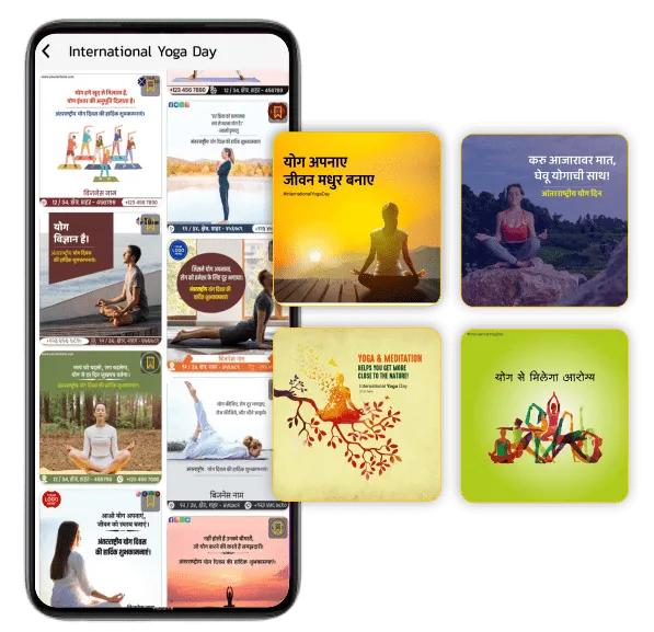 International Day of Yoga festival posters